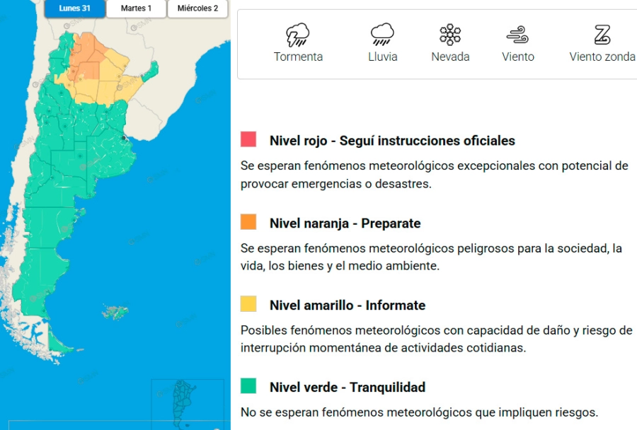 Cesó alerta por tormentas para Entre Ríos: cómo seguirá el tiempo esta semana