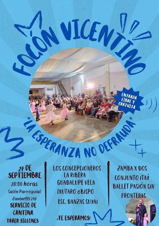 Preparan el fogón vicentino 2025 para el 27 de septiembre